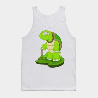 Turle Pensioner Walking stick Tank Top